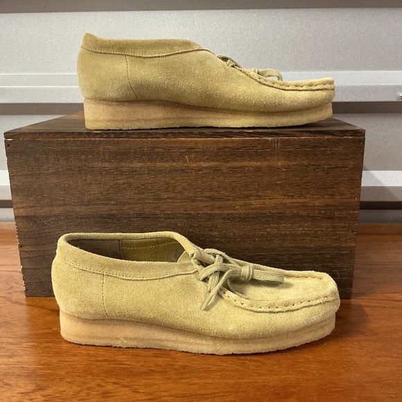 Clarks Originals Women Wallabee Tan Suede Desert Boot Size 8.5 - Picture 1 of 8